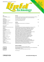 Cover: Lipid Technology