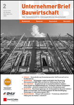 Cover: UnternehmerBrief Bauwirtschaft
