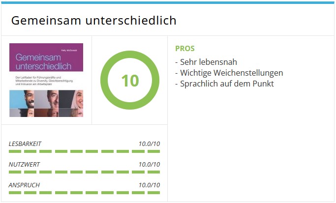 McDonald, Kelly; Gemeinsam unterschiedlich