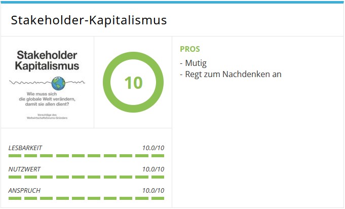 Schwab, Klaus / Vanham, Peter; Stakeholder-Kapitalismus